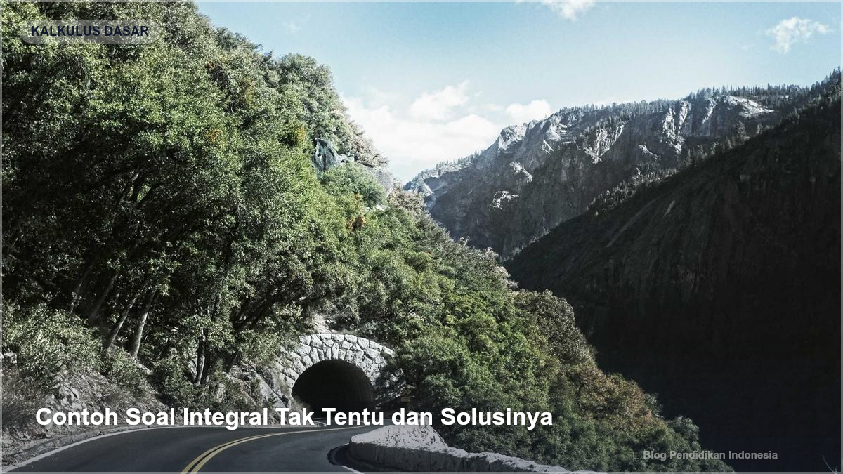 Contoh Soal Integral Tak Tentu dan Solusinya - Rumus Integral Dasar dan Contoh Soalnya