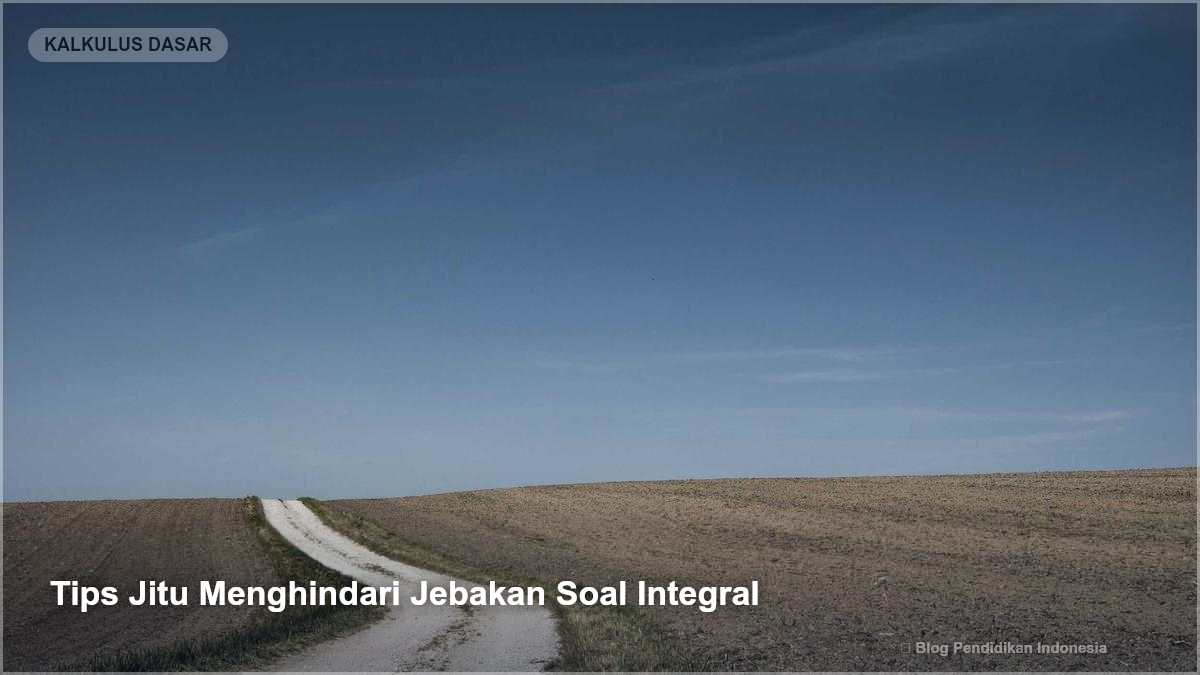 Tips Jitu Menghindari Jebakan Soal Integral - Rumus Integral Dasar dan Contoh Soalnya